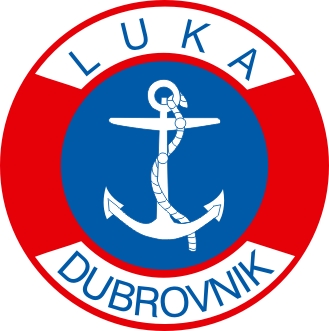 Logotip Luka Dubrovnik na bijeloj pozadini